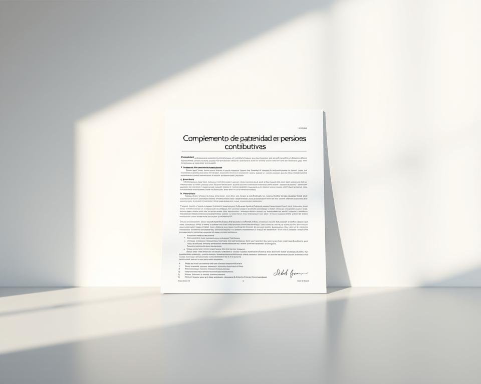 Complemento de paternidad en pensiones contributivas