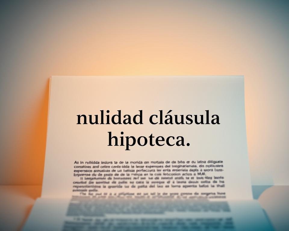 nulidad cláusula hipoteca